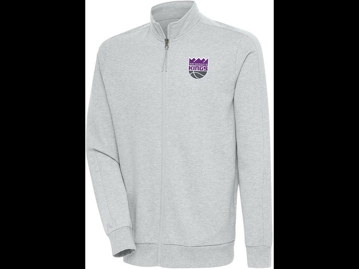 mens-antigua-heather-gray-sacramento-kings-action-full-zip-jacket-size-large-1