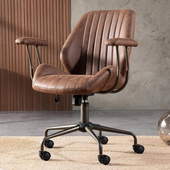 allwex-magic-dark-brown-suede-fabric-swivel-office-task-chair-with-arms-and-lumbar-support-1