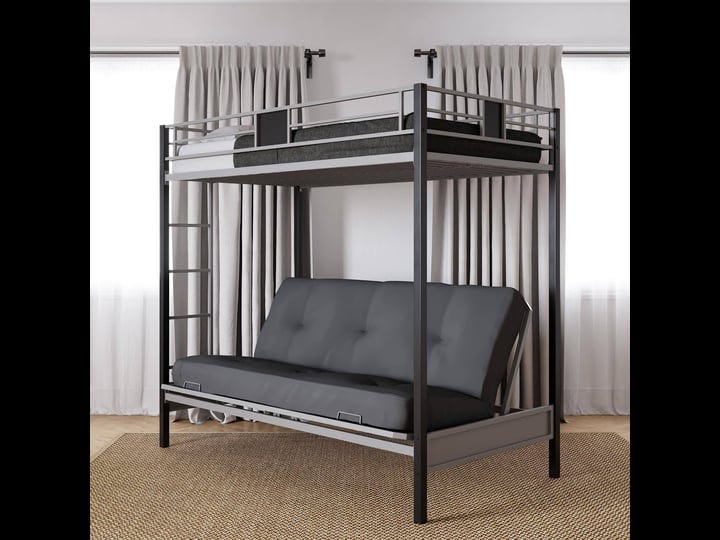 dhp-silver-screen-twin-over-futon-metal-bunk-bed-black-1
