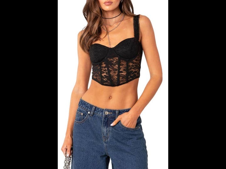 edikted-davina-lace-corset-crop-top-in-black-at-nordstrom-size-medium-1