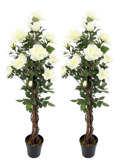 amerique-pair-4-feet-gorgeous-lifelike-artificial-blooming-rose-trees-18-white-rose-flowers-with-nur-1