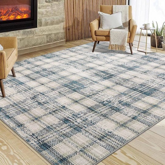 whizmax-modern-area-rugs-for-living-room-tartan-plaid-area-rug-8-x-10-blue-beige-1