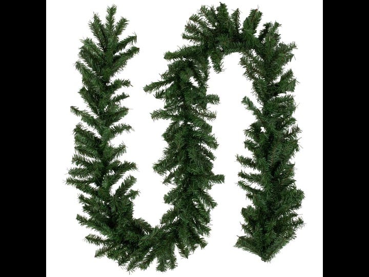 9-x-10-inch-canadian-pine-artificial-christmas-garland-unlit-green-1