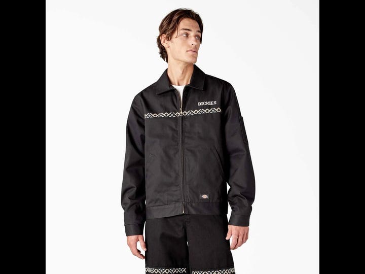 dickies-mens-wichita-lined-eisenhower-jacket-black-size-l-tjr60-1