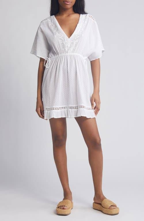 Classic White Beach Cover-Up with Embroidery | Image