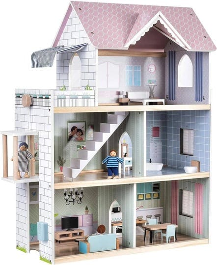 giant-bean-wooden-dollhouse-2-6-feet-high-with-elevator-doorbell-light15-pieces-furnitures-and-3-dol-1
