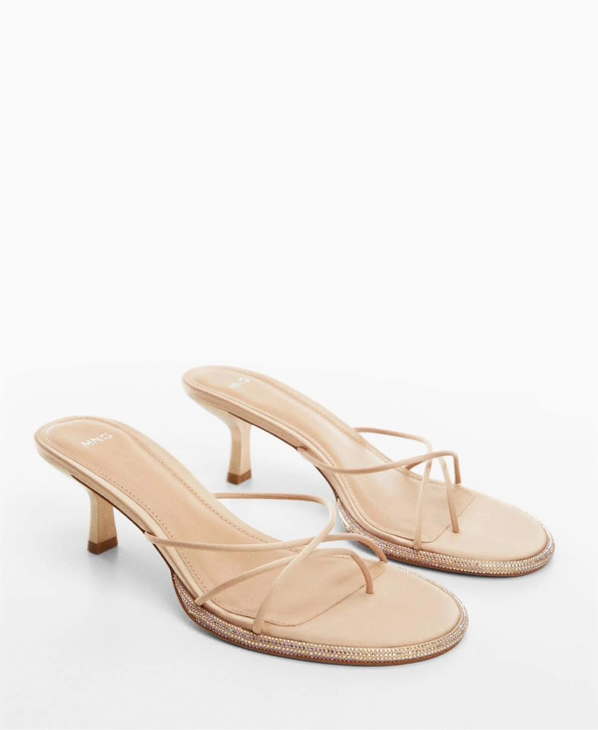 Bling-Inspired Embellished Heeled Sandals | Image