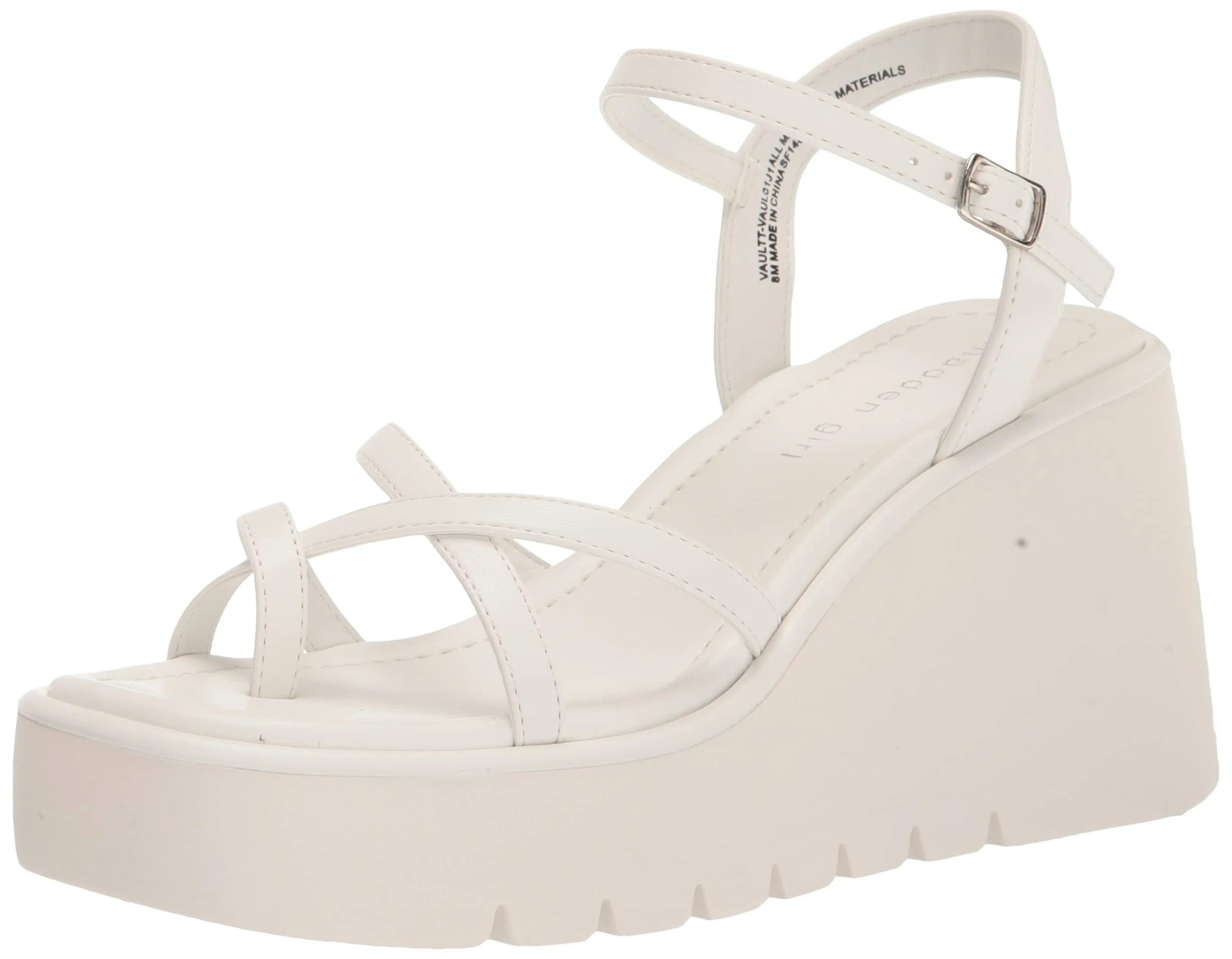 Stylish White Open Toe Platform Heels for Women | Image