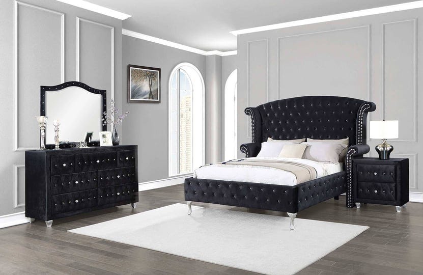 coaster-deanna-4-piece-queen-bedroom-set-black-1