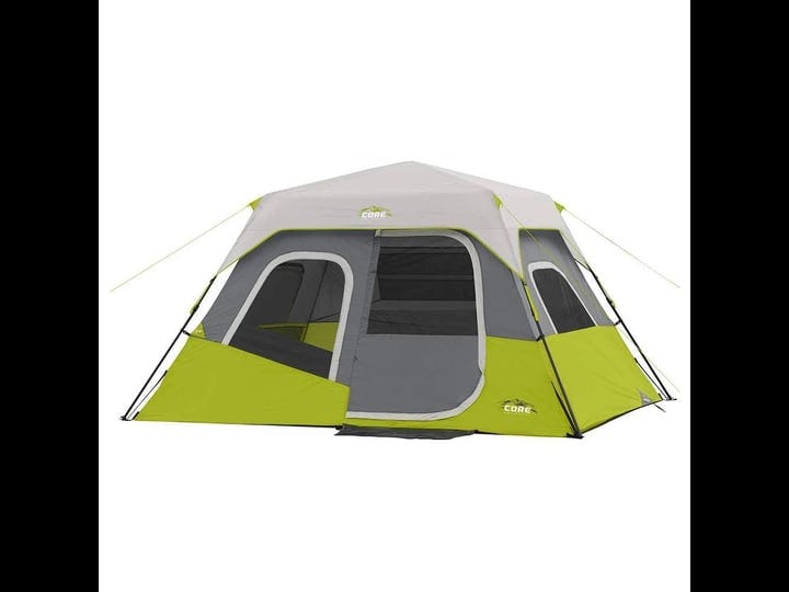 core-6-person-instant-cabin-tent-with-wall-organizer-green-1