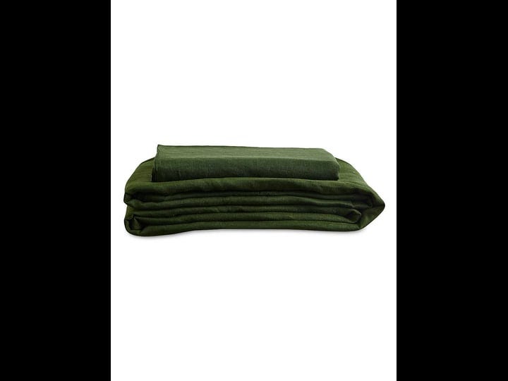 bed-threads-french-flax-linen-fitted-sheet-olive-size-queen-1