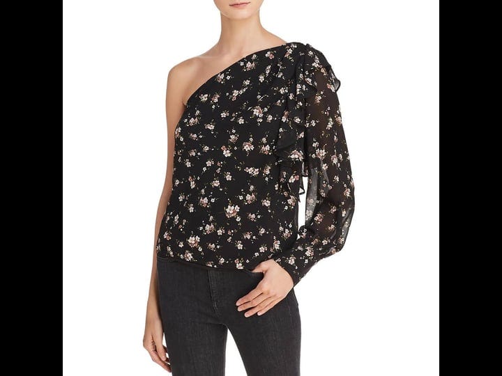 bardot-womens-one-shoulder-floral-top-1