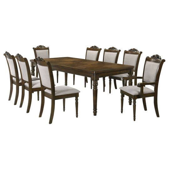 coaster-willowbrook-9-piece-wood-rectangular-dining-table-set-walnut-1