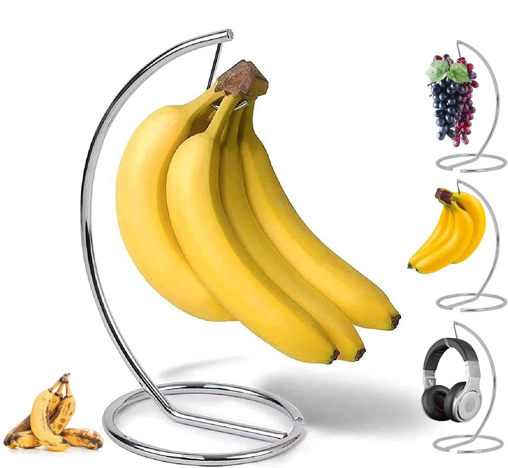 Stainless Steel Banana Hanger: Fresh, Stylish Fruit Storage | Image