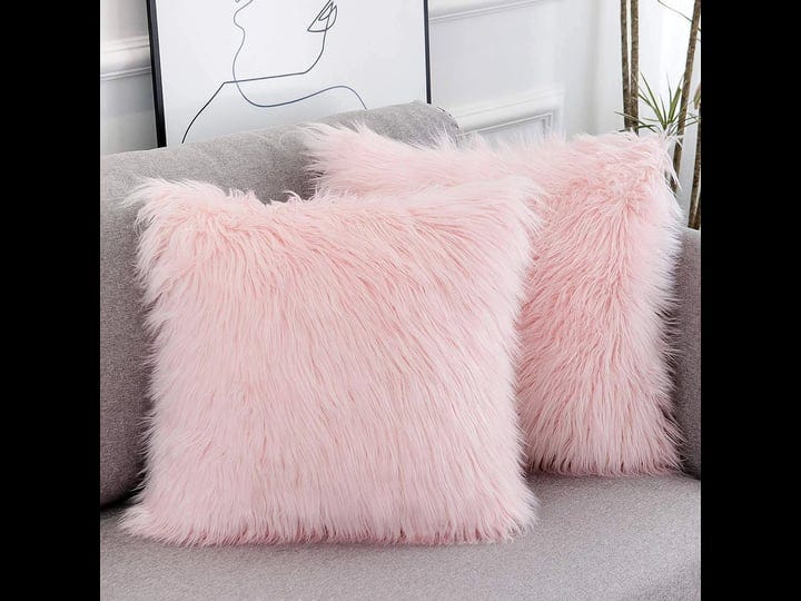 wlnui-set-of-2-pink-fluffy-pillow-covers-new-luxury-series-merino-style-blush-faux-fur-decorative-th-1