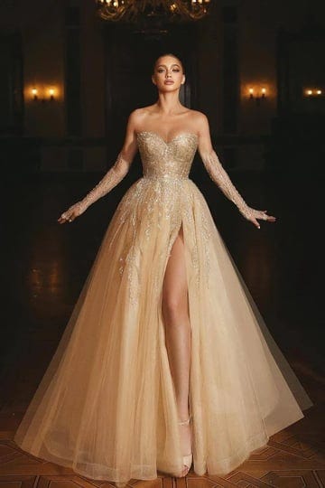 cocosbride-gorgeous-champagne-ball-gown-sweetheart-tulle-beading-long-wedding-dress-with-split-1