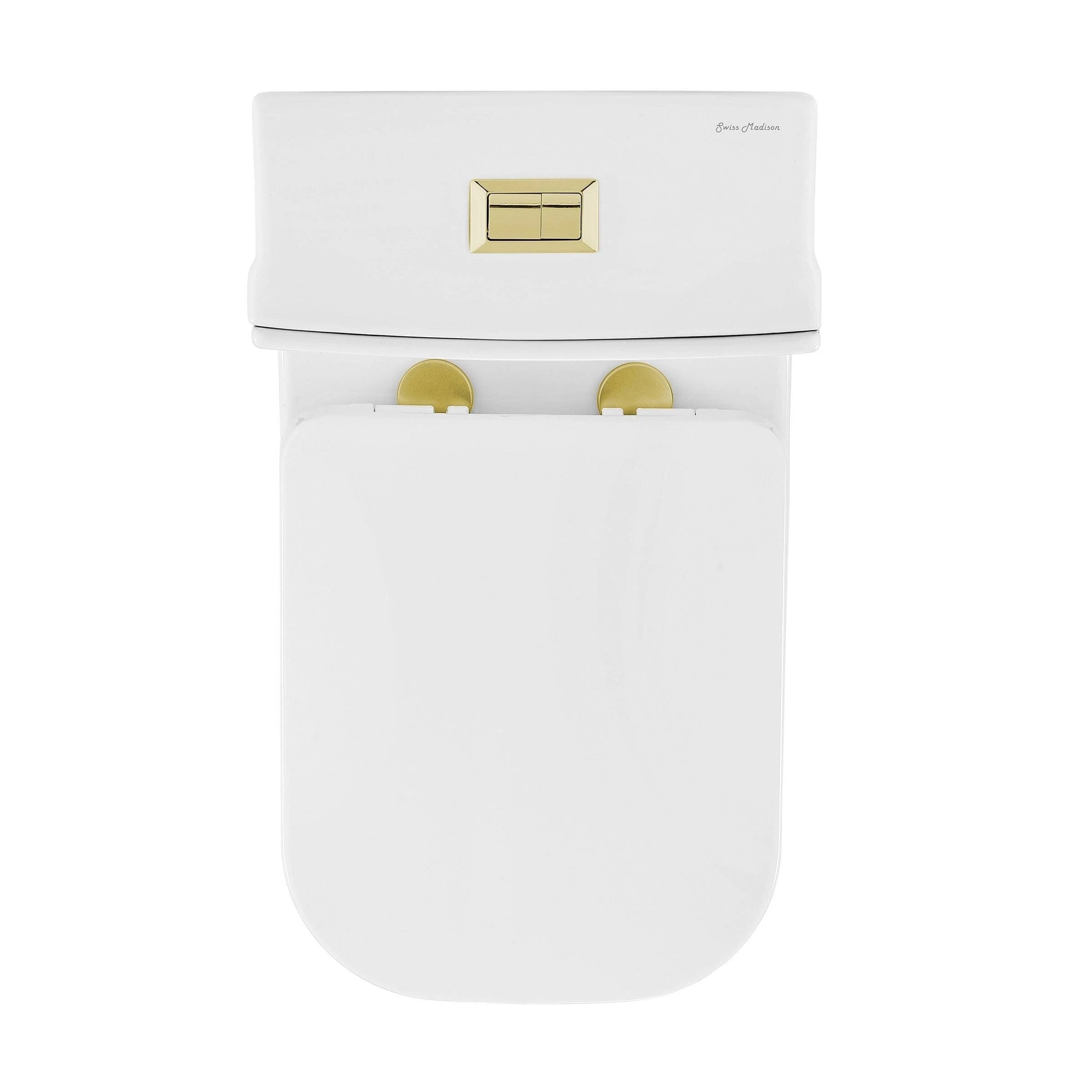 Comfortable Square Toilet with Dual-Flush | Image