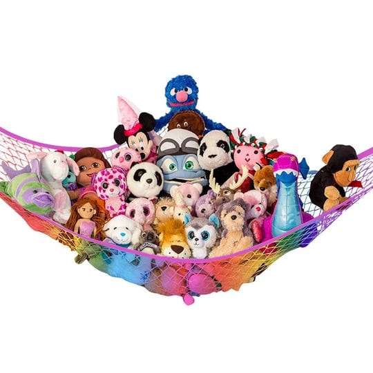 lillys-love-teddy-hammock-toy-storage-for-soft-stuffed-animals-rainbow-1