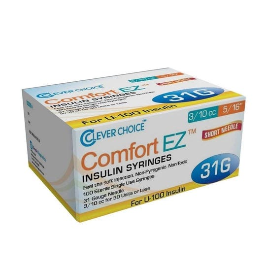 simple-diagnostics-clever-choice-comfortez-insulin-syringes-31-gauge-0-3cc-5-16-100ct-1-4-unit-1