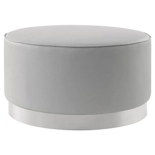 posh-living-suchada-round-pu-leather-cocktail-ottoman-grey-chrome-1