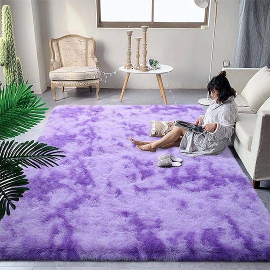 dweike-ultra-soft-shaggy-rugs-fluffy-carpets-tie-dye-rugs-for-4x6-ft-purple-1