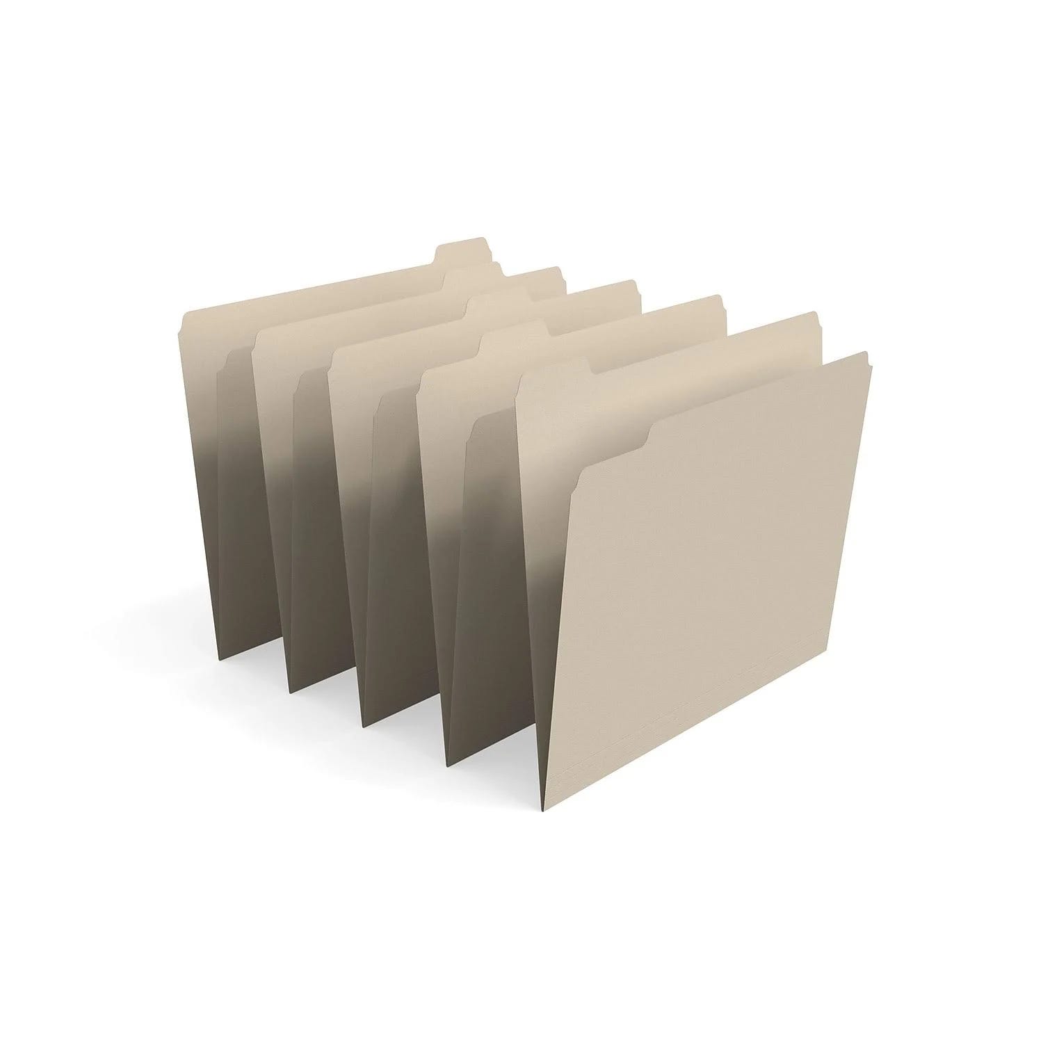 Durable Manila File Folders with Varied Tab Positions | Image