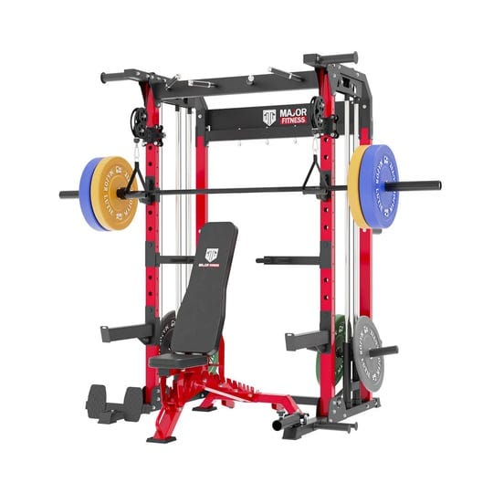major-fitness-f22-power-rack-major-lutie-power-cage-all-in-one-home-gym-power-rack-garage-gym-weight-1