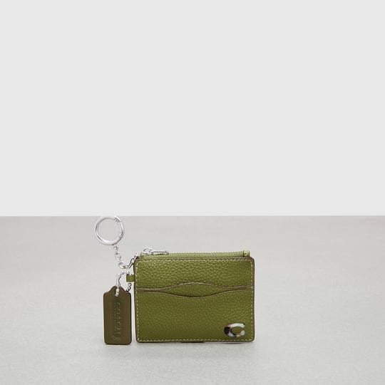 coach-outlet-wavy-zip-card-case-with-keyring-green-1