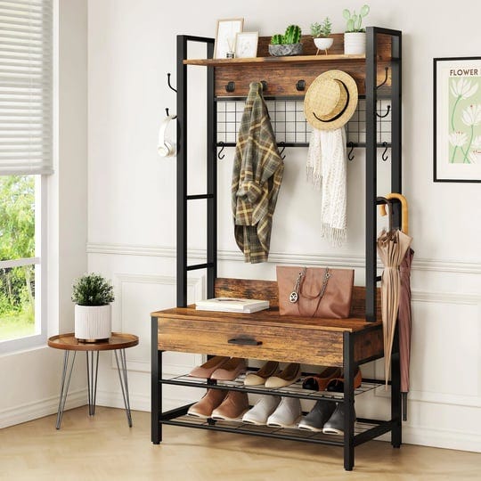 recaceik-hall-tree-entryway-coat-rack-with-drawer-industrial-5-in-1-entryway-bench-with-storage-shoe-1