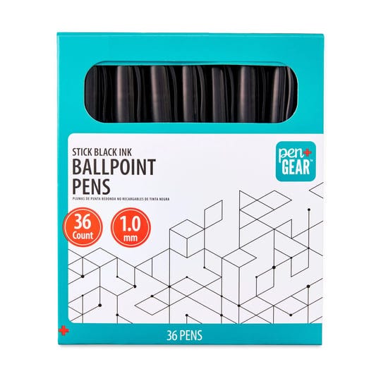 pengear-ballpoint-stick-pens-1-0-mm-black-36-count-1