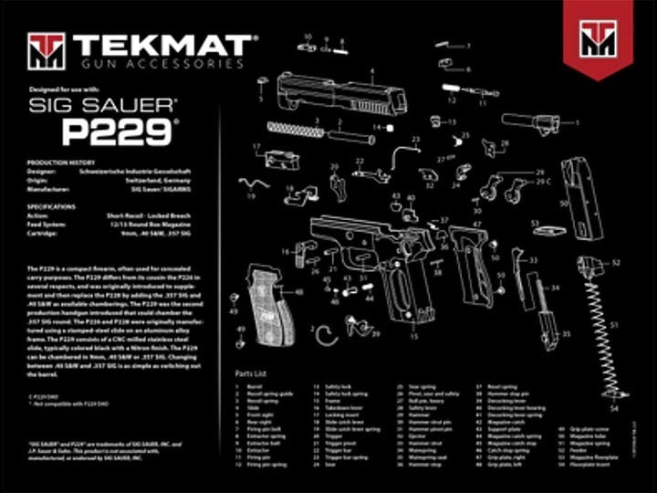 tekmat-tekr20sigp229-sig-sauer-p229-ultra-20-cleaning-mat-1