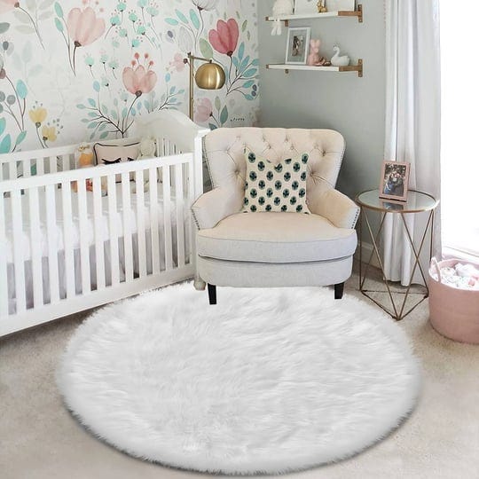 latepis-white-round-rug-3ft-faux-fur-sheepskin-for-living-room-fluffy-washable-for-bedroom-teen-room-1