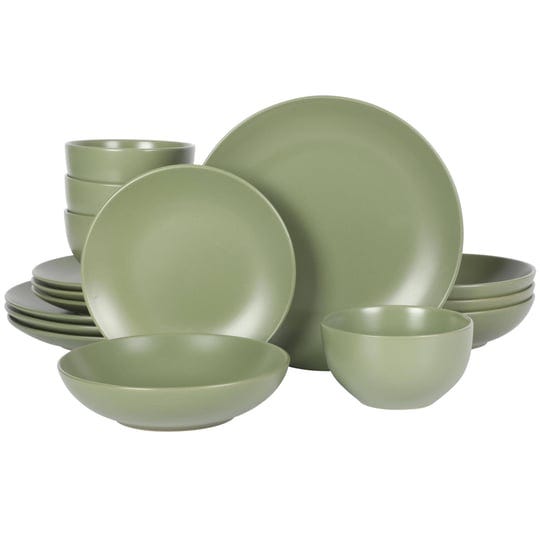 gibson-home-queenslane-16-piece-double-bowl-plates-and-bowls-dinnerware-sets-matte-green-1