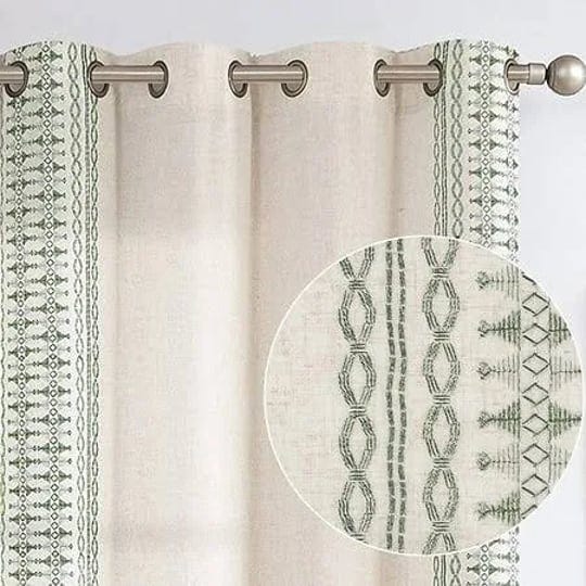 curtainking-farmhouse-linen-curtains-boho-embroidery-drapes-84-inch-semi-sheer-window-curtain-for-li-1