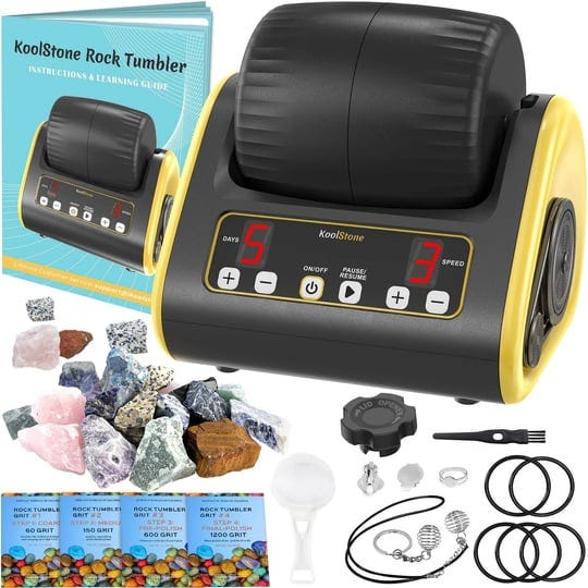 rock-tumbler-kit-with-memory-function-hobby-edition-for-beginner-3-speed-motor-9-day-timer-leak-proo-1