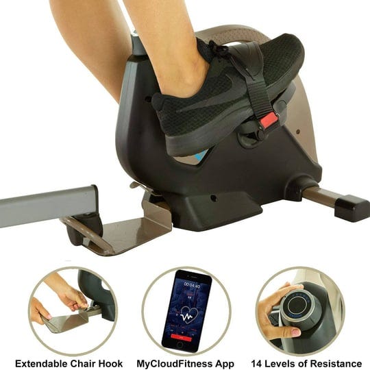 exerpeutic-900-bluetooth-under-desk-exercise-bike-with-extendable-chair-hook-for-all-user-height-and-1