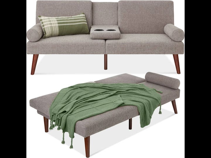 best-choice-products-fabric-upholstered-convertible-futon-w-rounded-armrests-wooden-legs-2-cupholder-1