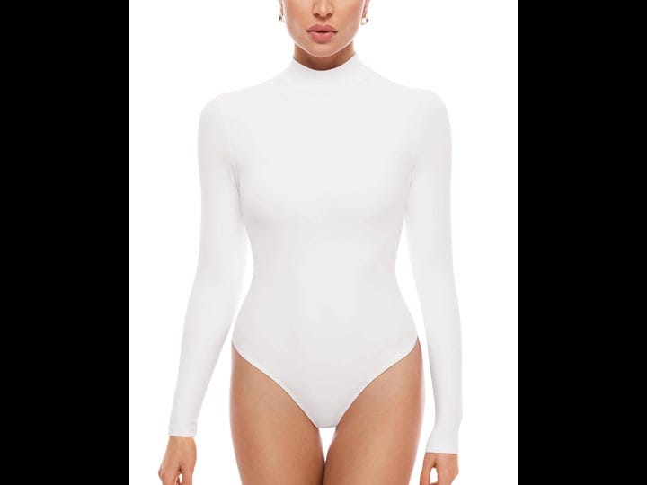 inlyric-womens-natrelax-long-sleeve-bodysuit-mock-turtleneck-women-slimming-tops-thermal-underwear-s-1