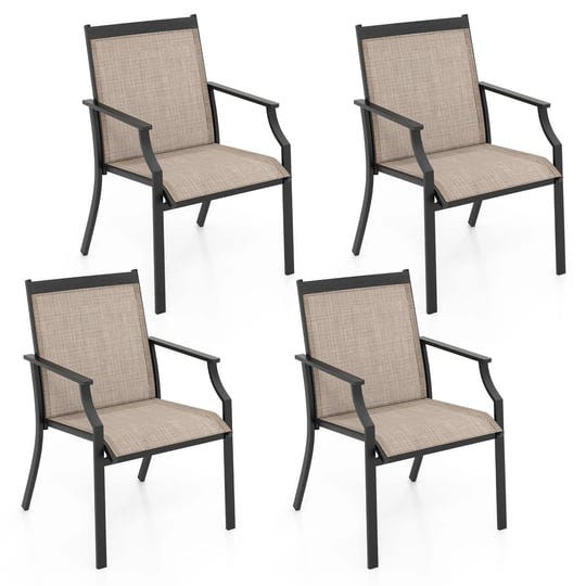 4-piece-patio-dining-chairs-large-outdoor-chairs-with-breathable-seat-and-metal-frame-coffee-costway-1