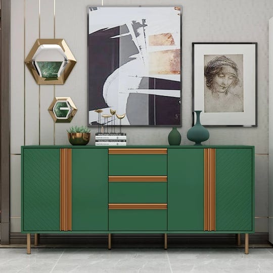 gold-green-sideboard-buffet-cabinet-with-3-drawers-adjustable-shelves-63w-greengold-1