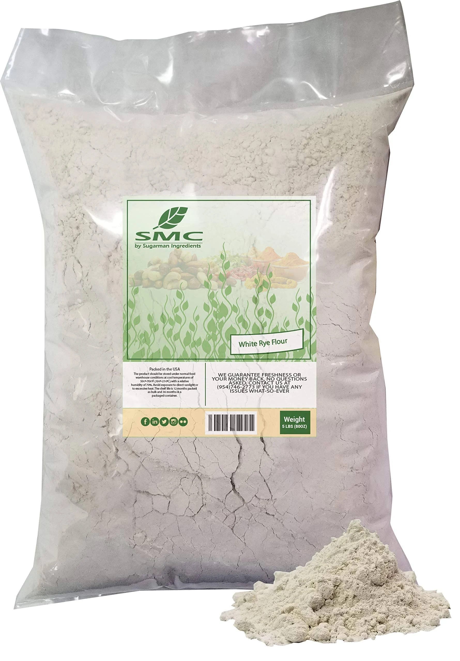 White Rye Flour Bulk Bag - Naturejam 5 Pounds | Image