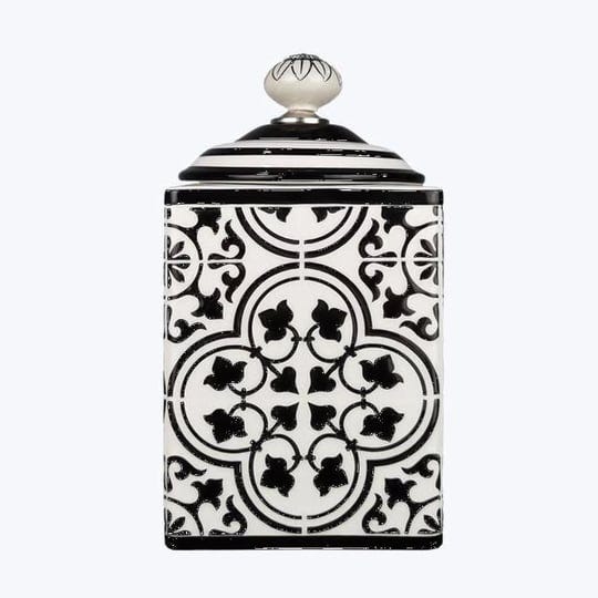 youngs-inc-ceramic-black-and-white-tile-design-cookie-jar-with-silicon-lid-1