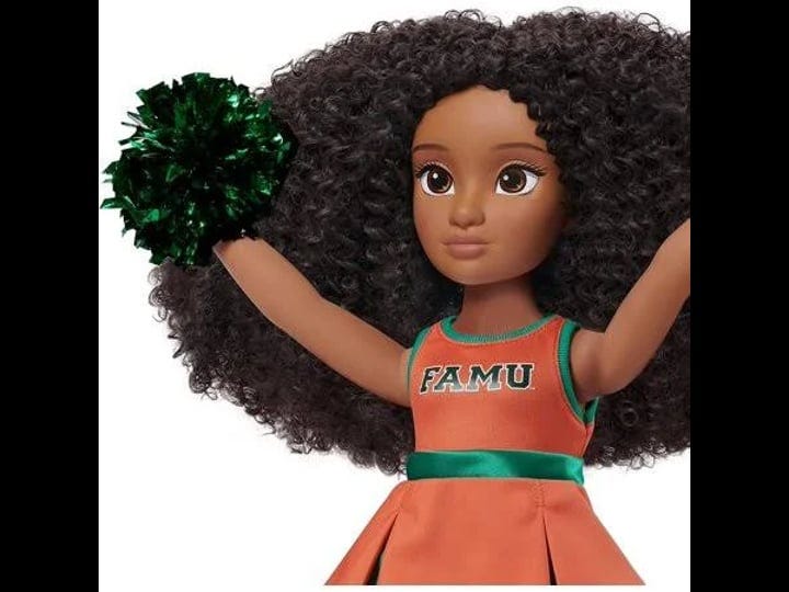 hbcyou-famu-cheer-captain-alyssa-18-inch-doll-accessories-curly-hai-1