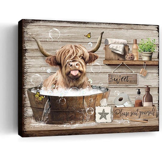 bathroom-wall-art-funny-highland-cow-wall-art-farmhouse-bathroom-decor-country-butterfly-cattle-pain-1