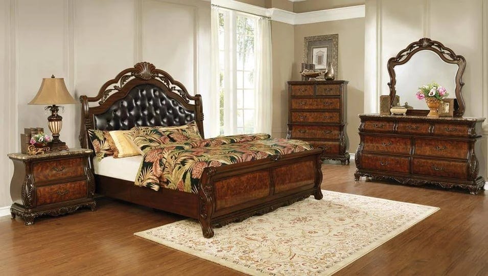 exeter-5-piece-california-king-tufted-upholstered-sleigh-bedroom-set-dark-burl-1