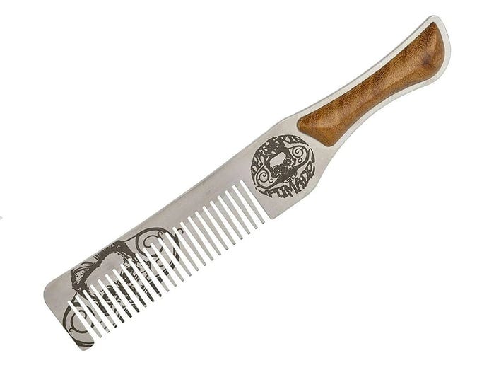 death-grip-steel-metal-handcrafted-wood-handle-hair-comb-perfect-for-styling-pompadour-mens-beard-ha-1