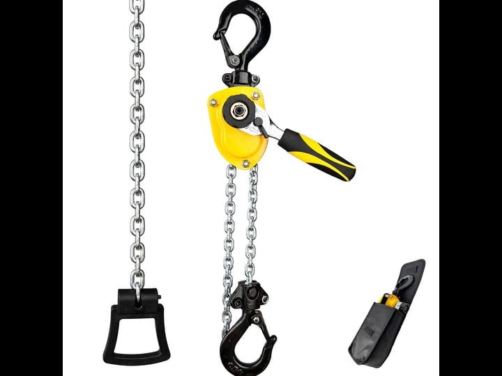 chain-hoist-come-along-mini-puller-1100-lbs-1-2-ton-5-ft-lift-g80-chain-ratchet-1