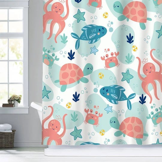 sunlit-lovely-cartoon-pastel-colors-aquarium-baby-shower-curtain-ocean-creatures-light-blue-and-cora-1