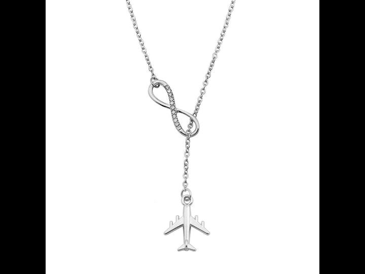 ensianth-infinity-and-airplane-lariat-y-necklace-jet-plane-jewelry-for-stewardess-flight-attendant-t-1