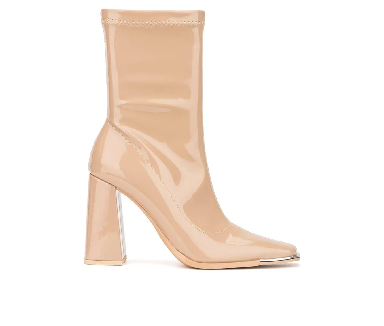 Fashionable Nude High Heel Boots by New York & Company | Image